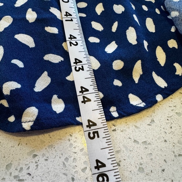 Reformation Crimini Dress Moray Print Blue Crimini Midi Slip Dress Size 6 - Picture 10 of 11